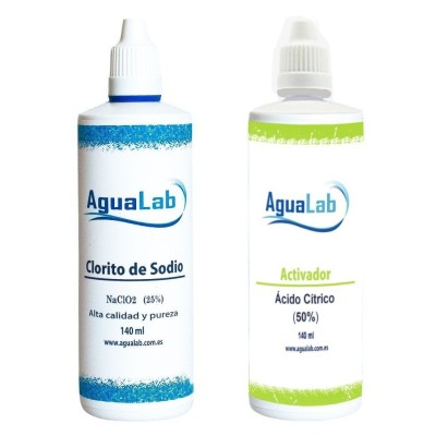 Kit Acide Citrique 50% et Chlorite de Sodium 25% (140 ml) Kit Acide Citrique 50% et Chlorite de Sodium 25% (140 ml)