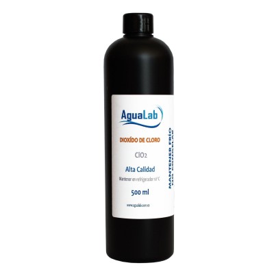 Dioxyde de chlore 500 ml plastique noir HDPE Dioxyde de chlore 500 ml plastique noir HDPE
