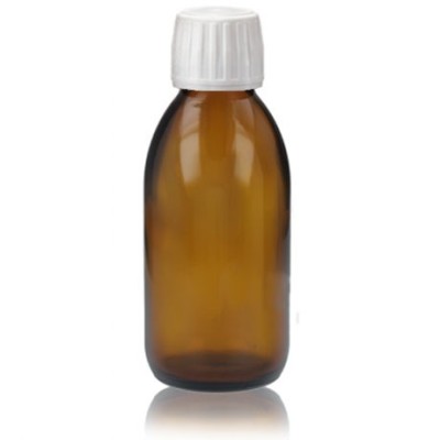 BOCAL EN VERRE AMBRÉ AVEC OBTURATEUR 250ml