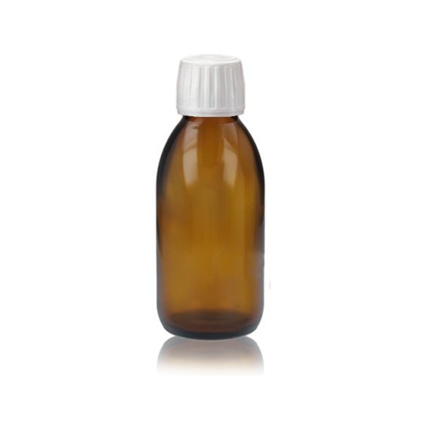 BOCAL EN VERRE AMBRÉ AVEC OBTURATEUR 250ml