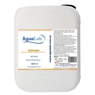 Acide Chlorhydrique 4% - 5000ml individuel Acide Chlorhydrique 4% - 5000ml individuel