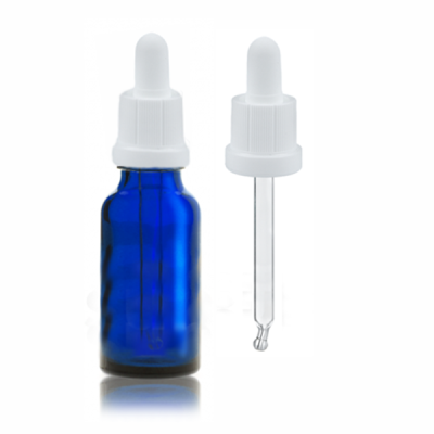 FLACON EN VERRE AVEC COMPTE-GOUTTES BLEU 30ML FLACON EN VERRE AVEC COMPTE-GOUTTES BLEU 30ML